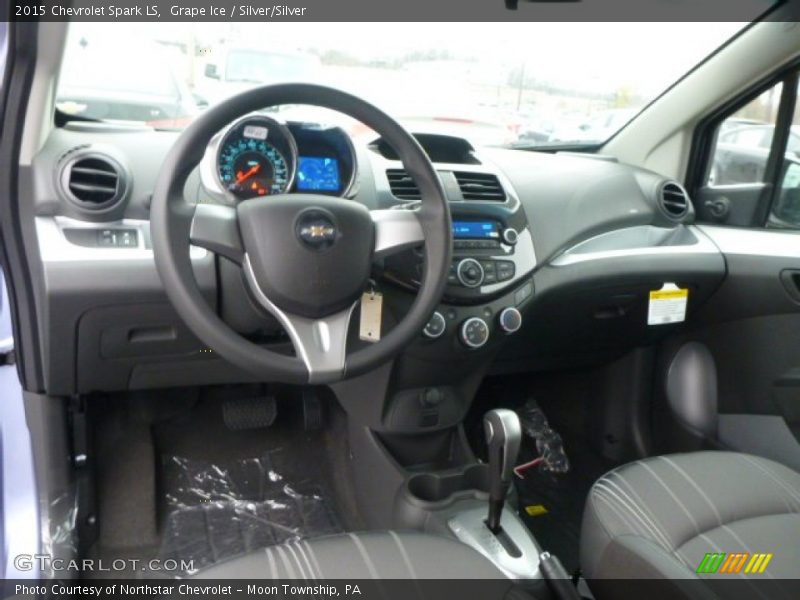 Grape Ice / Silver/Silver 2015 Chevrolet Spark LS