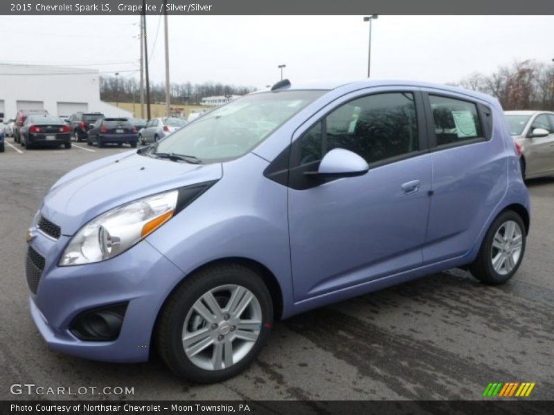 Grape Ice / Silver/Silver 2015 Chevrolet Spark LS