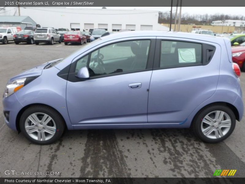 Grape Ice / Silver/Silver 2015 Chevrolet Spark LS