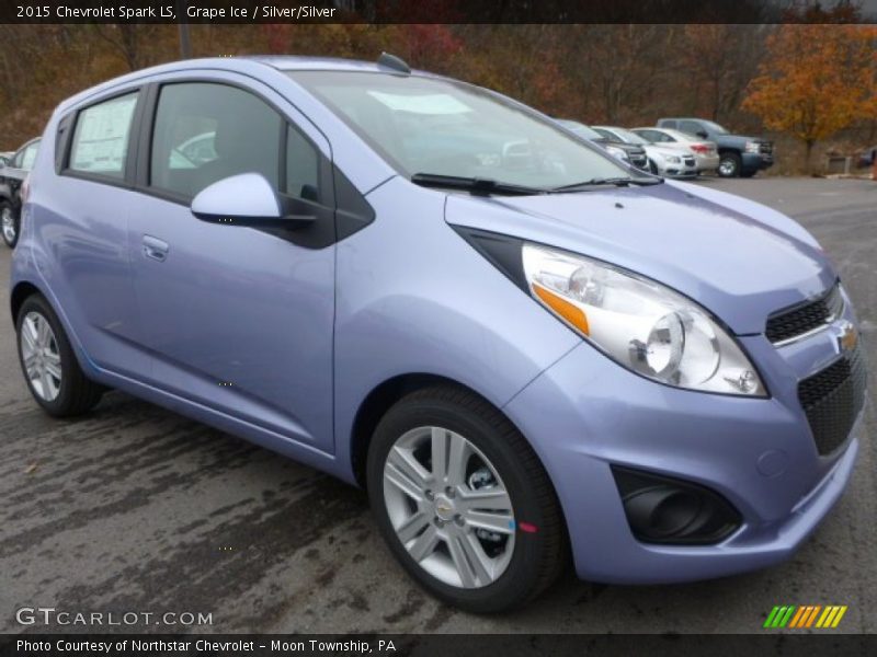 Grape Ice / Silver/Silver 2015 Chevrolet Spark LS
