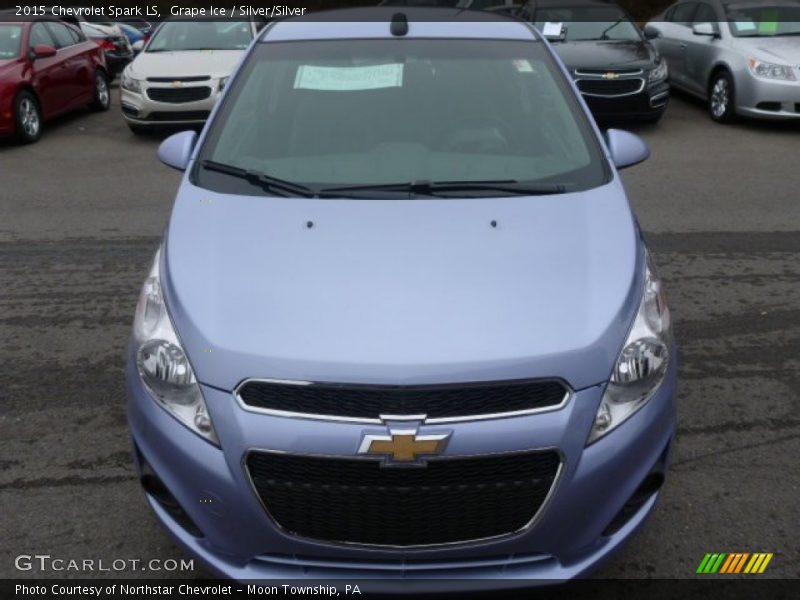 Grape Ice / Silver/Silver 2015 Chevrolet Spark LS
