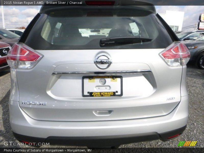 Brilliant Silver / Charcoal 2015 Nissan Rogue S AWD