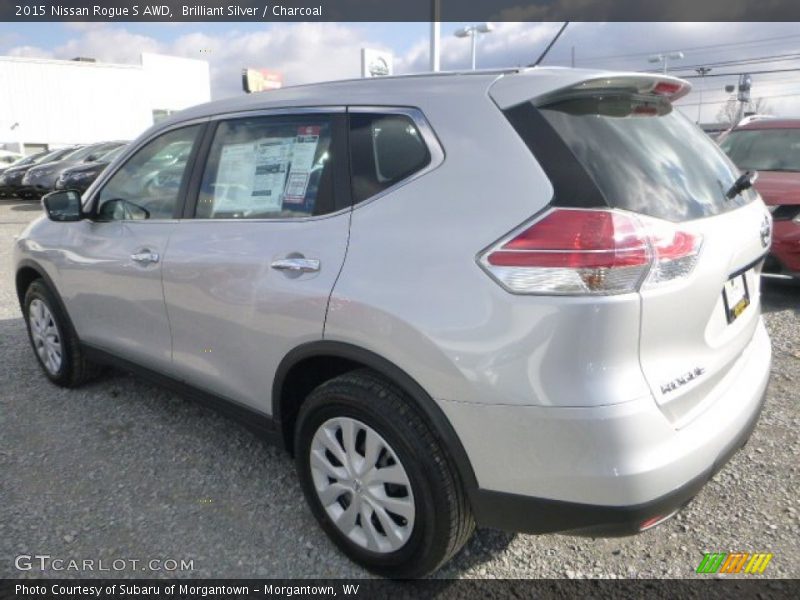 Brilliant Silver / Charcoal 2015 Nissan Rogue S AWD