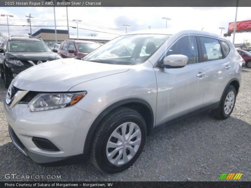 Brilliant Silver / Charcoal 2015 Nissan Rogue S AWD