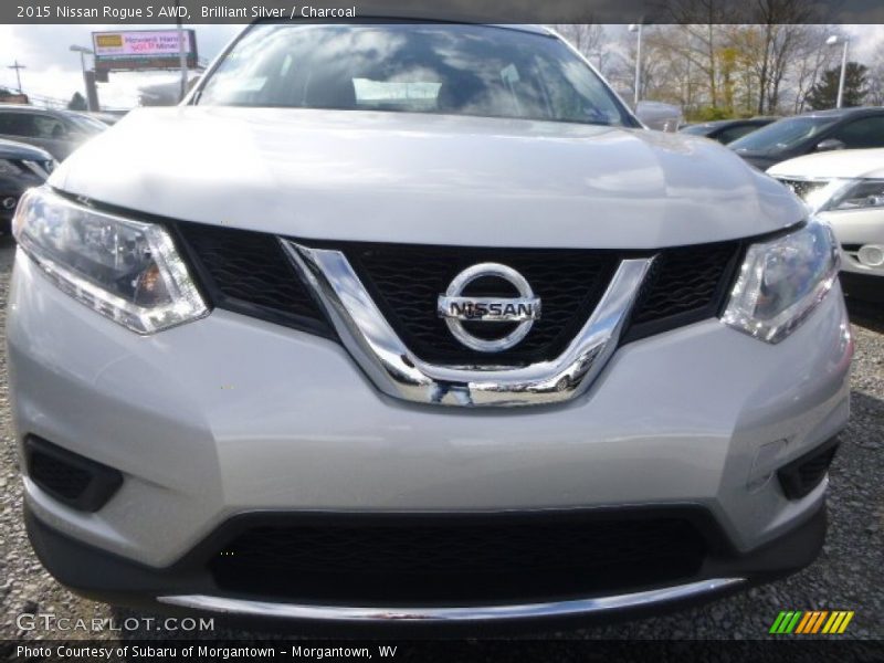 Brilliant Silver / Charcoal 2015 Nissan Rogue S AWD