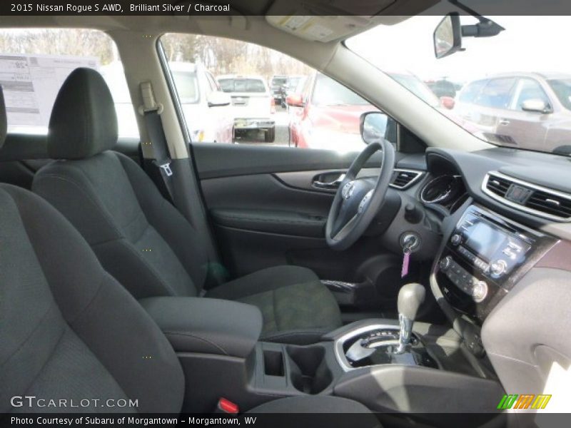 Brilliant Silver / Charcoal 2015 Nissan Rogue S AWD