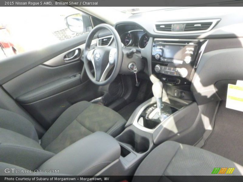 Brilliant Silver / Charcoal 2015 Nissan Rogue S AWD