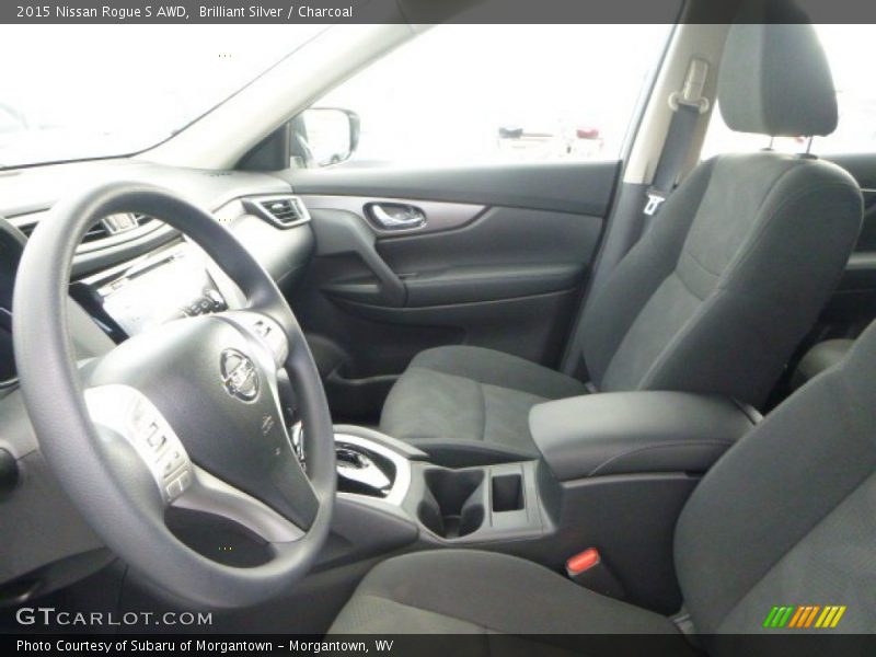 Brilliant Silver / Charcoal 2015 Nissan Rogue S AWD