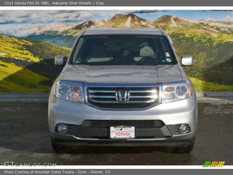 Alabaster Silver Metallic / Gray 2013 Honda Pilot EX 4WD