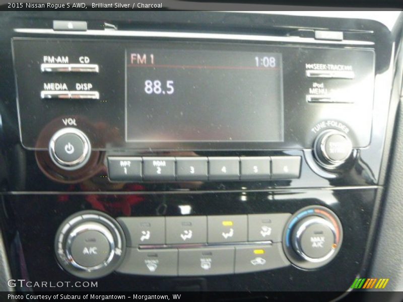 Brilliant Silver / Charcoal 2015 Nissan Rogue S AWD
