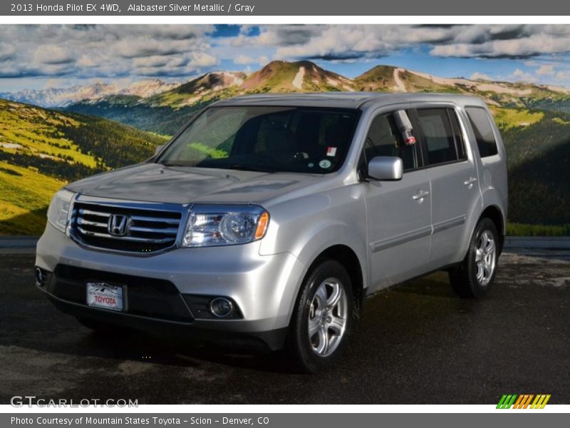 Alabaster Silver Metallic / Gray 2013 Honda Pilot EX 4WD