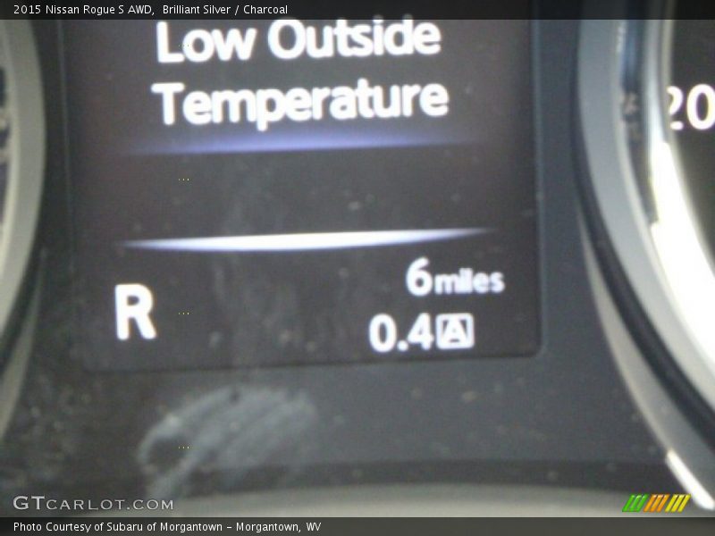 Brilliant Silver / Charcoal 2015 Nissan Rogue S AWD
