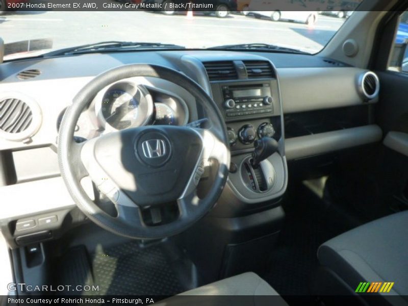 Galaxy Gray Metallic / Black/Titanium 2007 Honda Element EX AWD