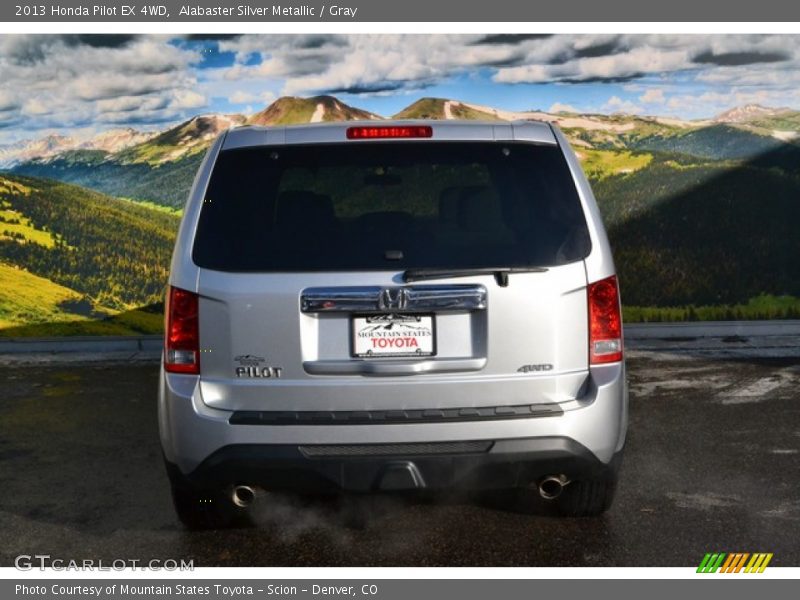 Alabaster Silver Metallic / Gray 2013 Honda Pilot EX 4WD
