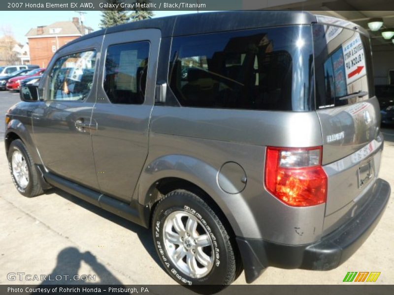 Galaxy Gray Metallic / Black/Titanium 2007 Honda Element EX AWD