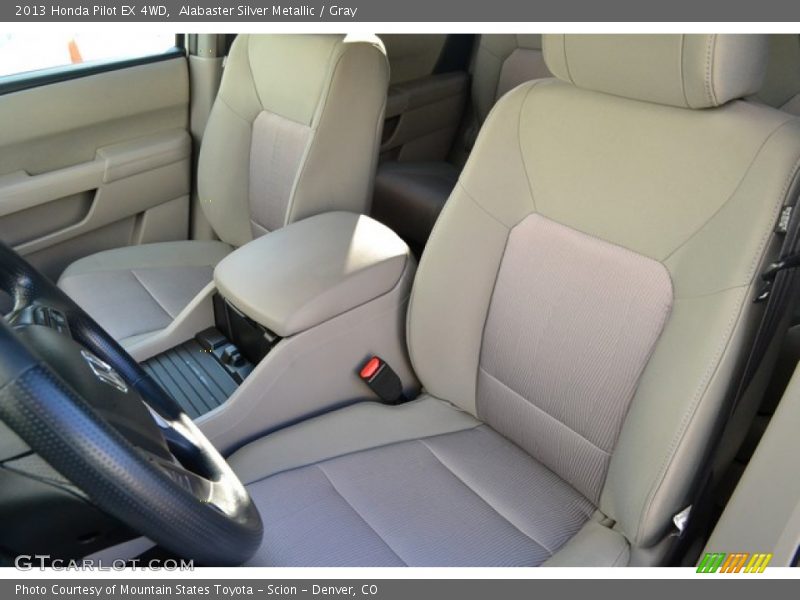 Alabaster Silver Metallic / Gray 2013 Honda Pilot EX 4WD