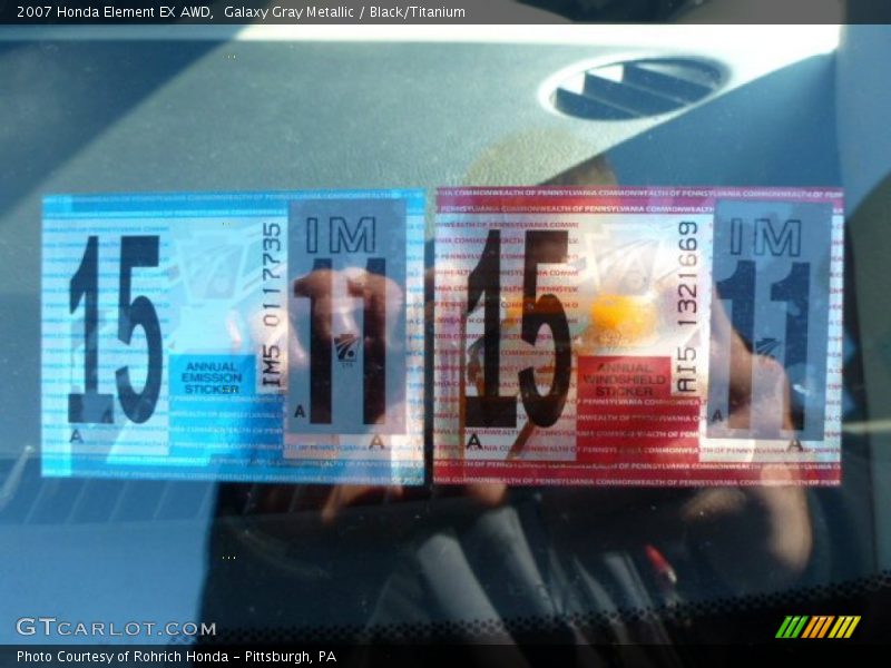 Galaxy Gray Metallic / Black/Titanium 2007 Honda Element EX AWD
