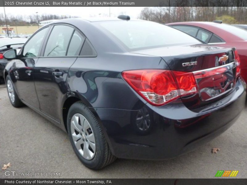 Blue Ray Metallic / Jet Black/Medium Titanium 2015 Chevrolet Cruze LS