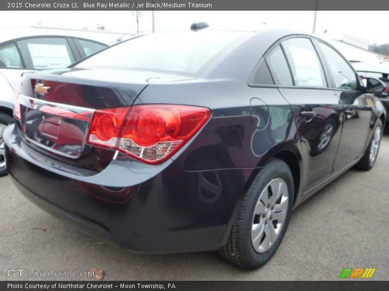 Blue Ray Metallic / Jet Black/Medium Titanium 2015 Chevrolet Cruze LS