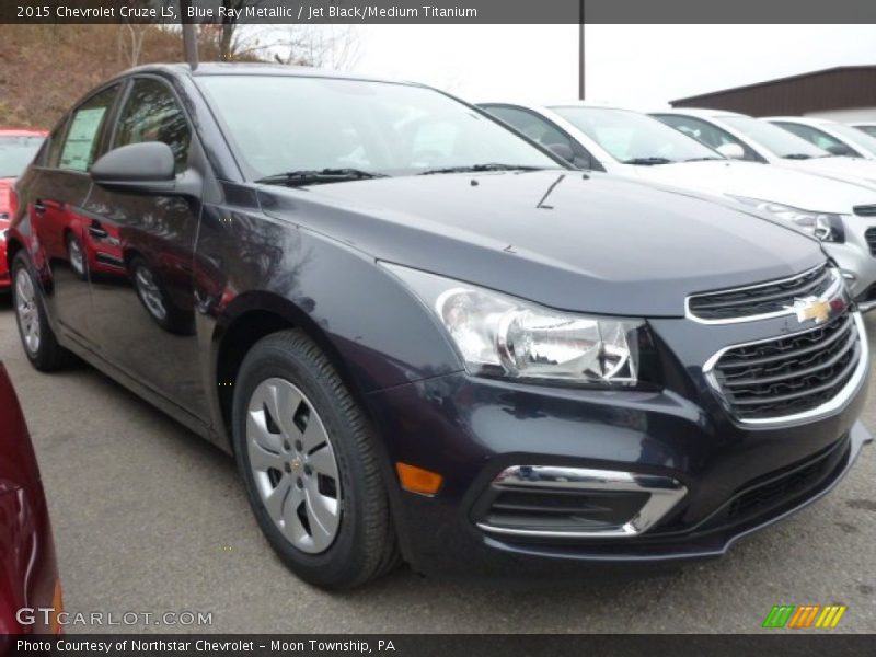 Blue Ray Metallic / Jet Black/Medium Titanium 2015 Chevrolet Cruze LS