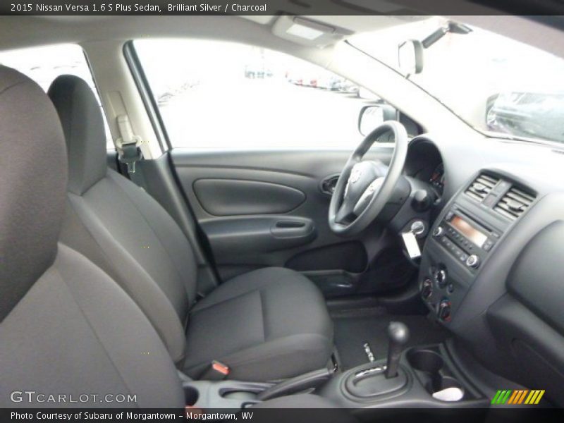 Brilliant Silver / Charcoal 2015 Nissan Versa 1.6 S Plus Sedan