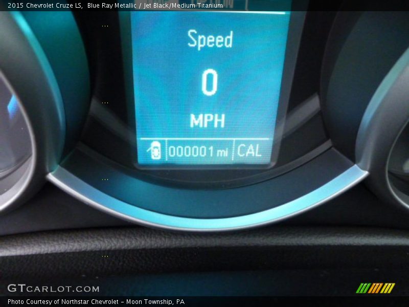 Blue Ray Metallic / Jet Black/Medium Titanium 2015 Chevrolet Cruze LS