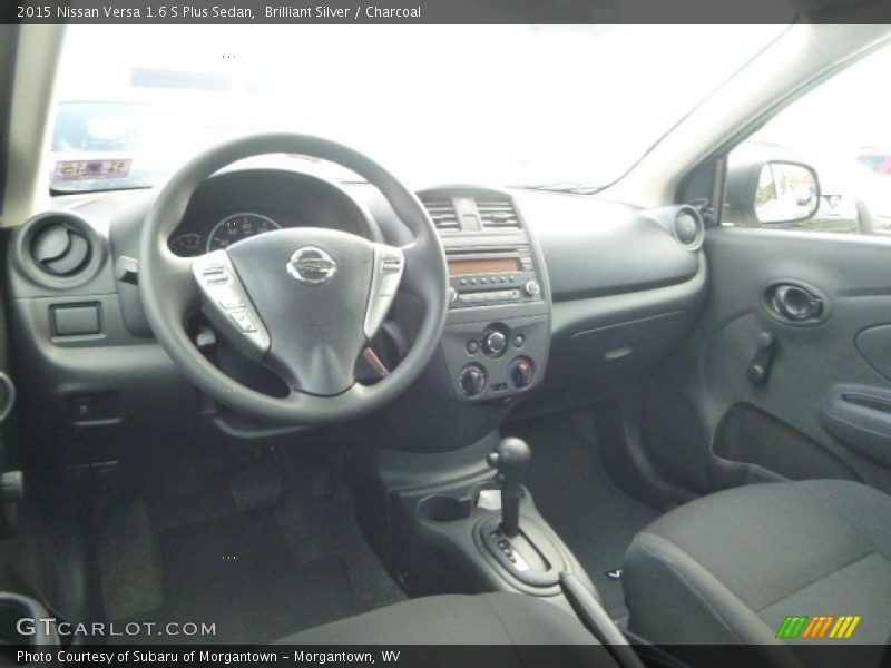 Brilliant Silver / Charcoal 2015 Nissan Versa 1.6 S Plus Sedan