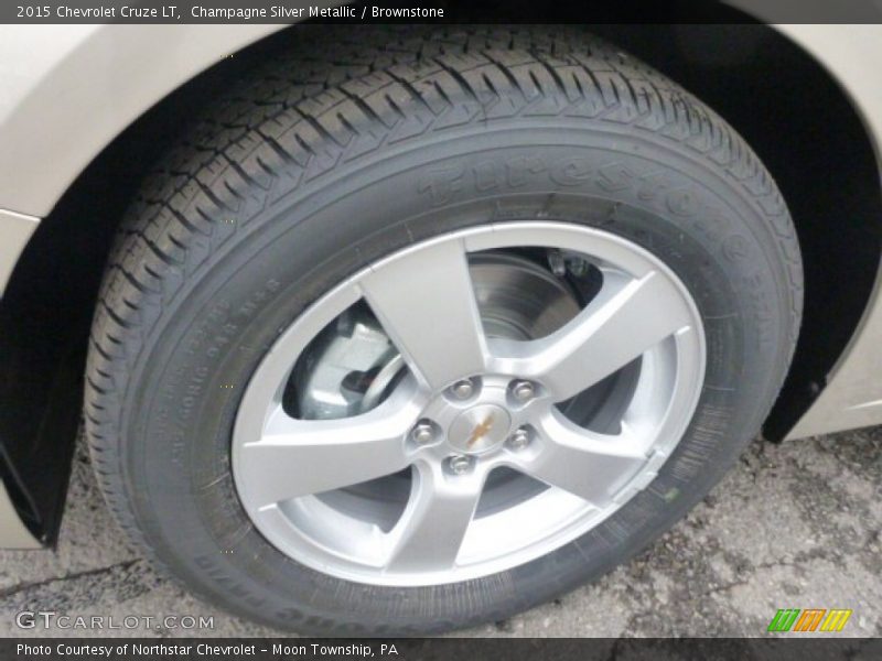 Champagne Silver Metallic / Brownstone 2015 Chevrolet Cruze LT