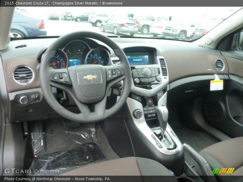 Champagne Silver Metallic / Brownstone 2015 Chevrolet Cruze LT