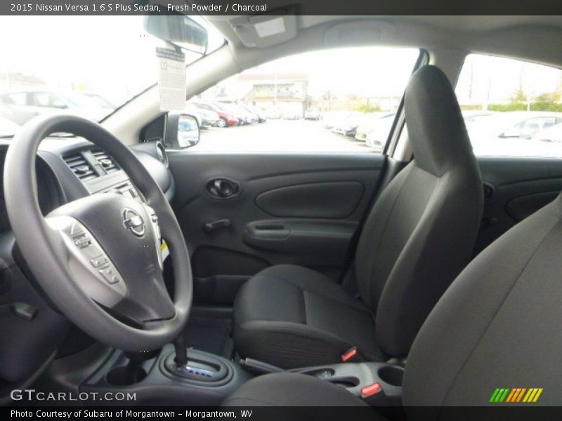 Fresh Powder / Charcoal 2015 Nissan Versa 1.6 S Plus Sedan