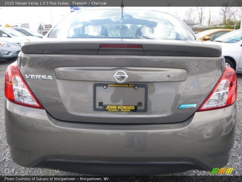 Titanium / Charcoal 2015 Nissan Versa 1.6 S Plus Sedan