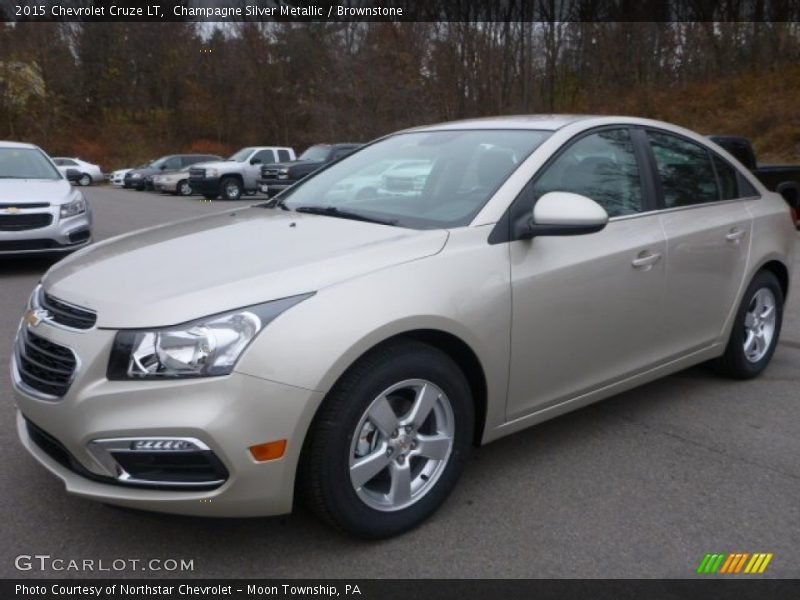 Champagne Silver Metallic / Brownstone 2015 Chevrolet Cruze LT