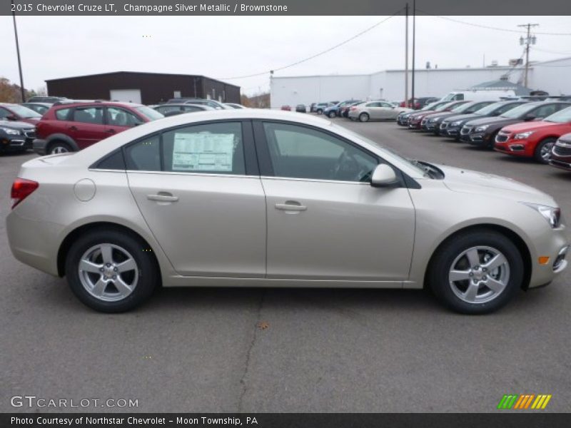 Champagne Silver Metallic / Brownstone 2015 Chevrolet Cruze LT