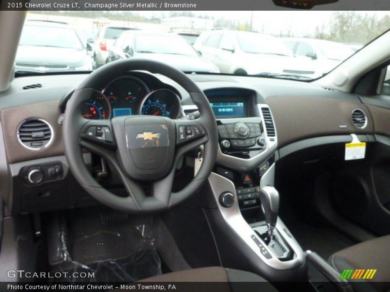 Champagne Silver Metallic / Brownstone 2015 Chevrolet Cruze LT