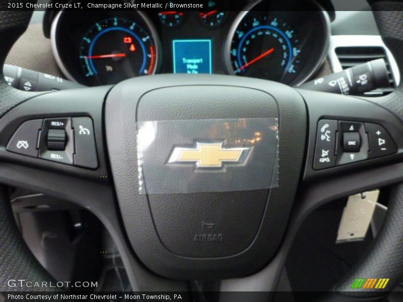 Champagne Silver Metallic / Brownstone 2015 Chevrolet Cruze LT