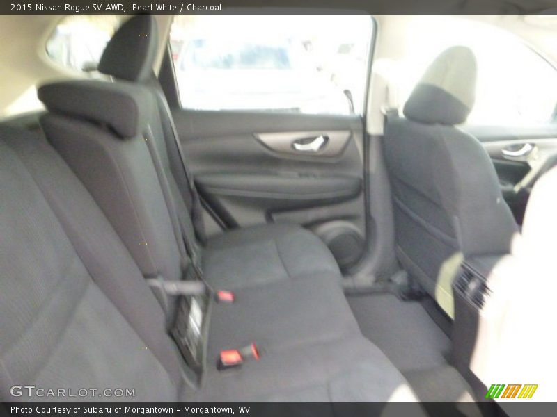 Pearl White / Charcoal 2015 Nissan Rogue SV AWD