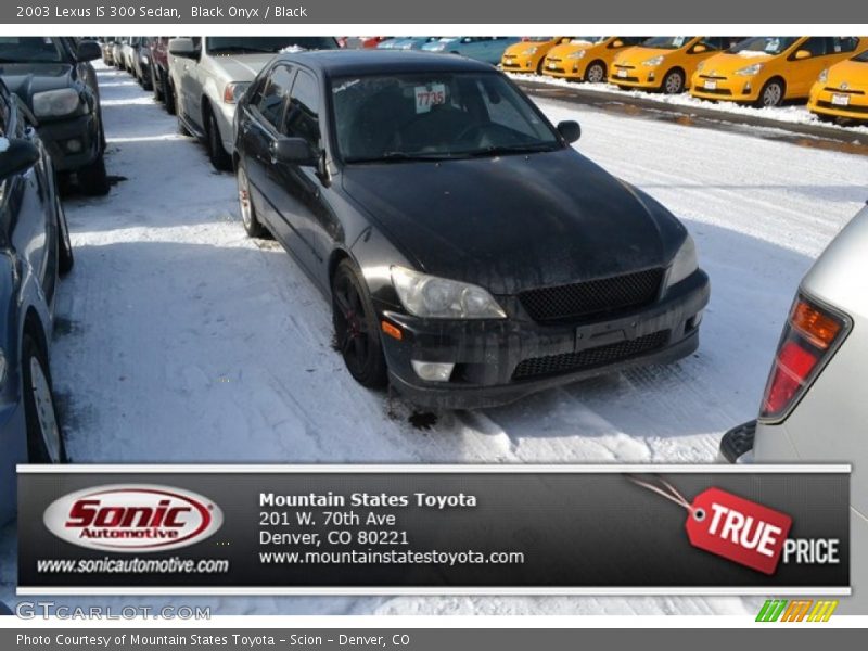 Black Onyx / Black 2003 Lexus IS 300 Sedan