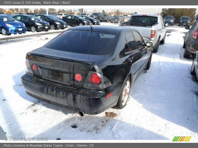 Black Onyx / Black 2003 Lexus IS 300 Sedan