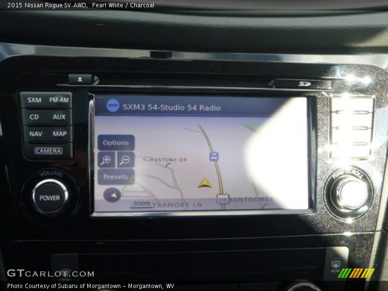 Pearl White / Charcoal 2015 Nissan Rogue SV AWD