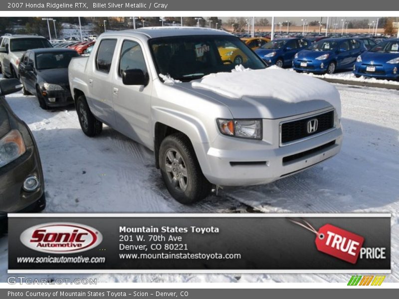 Billet Silver Metallic / Gray 2007 Honda Ridgeline RTX