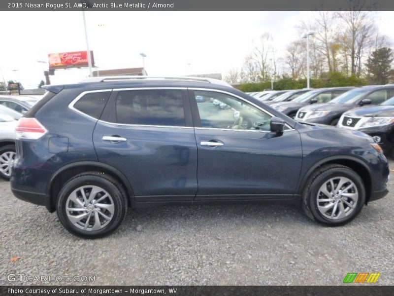 Arctic Blue Metallic / Almond 2015 Nissan Rogue SL AWD