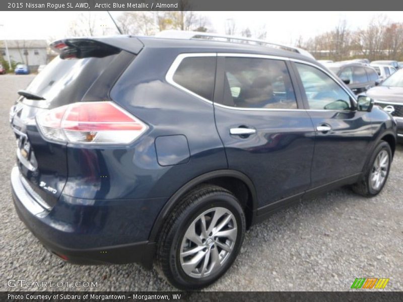 Arctic Blue Metallic / Almond 2015 Nissan Rogue SL AWD