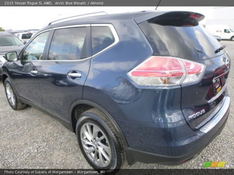 Arctic Blue Metallic / Almond 2015 Nissan Rogue SL AWD