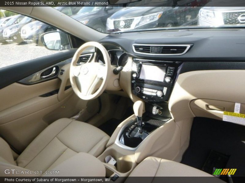 Arctic Blue Metallic / Almond 2015 Nissan Rogue SL AWD