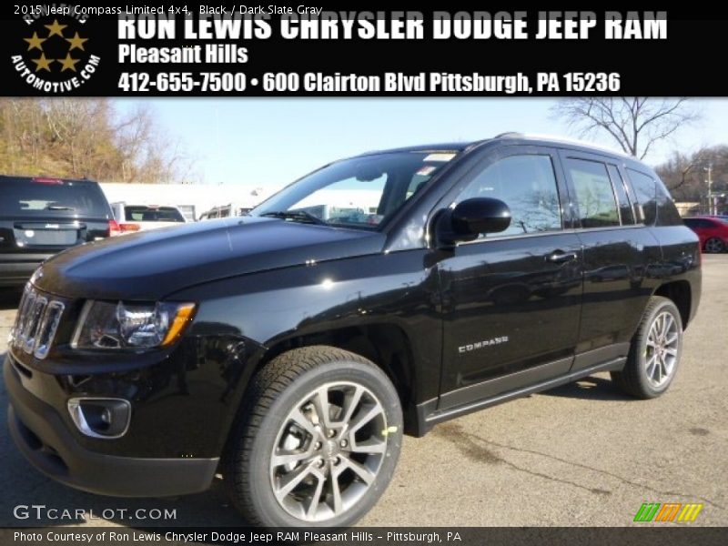 Black / Dark Slate Gray 2015 Jeep Compass Limited 4x4
