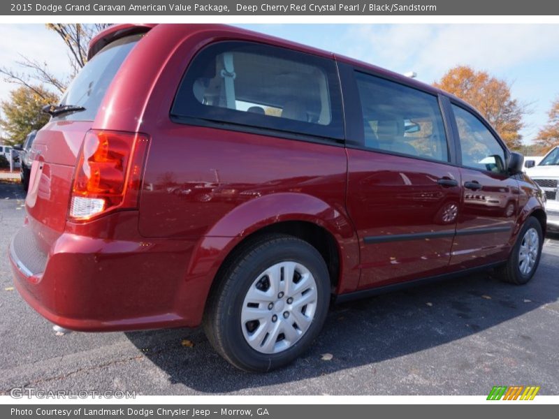 Deep Cherry Red Crystal Pearl / Black/Sandstorm 2015 Dodge Grand Caravan American Value Package