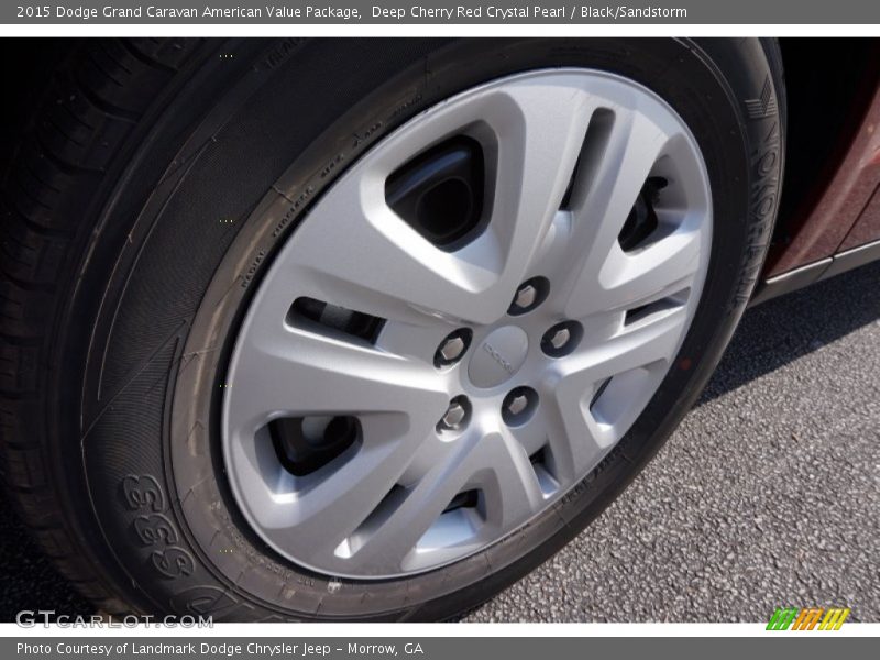 Deep Cherry Red Crystal Pearl / Black/Sandstorm 2015 Dodge Grand Caravan American Value Package