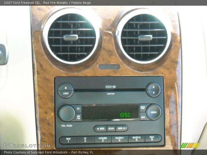 Red Fire Metallic / Pebble Beige 2007 Ford Freestyle SEL