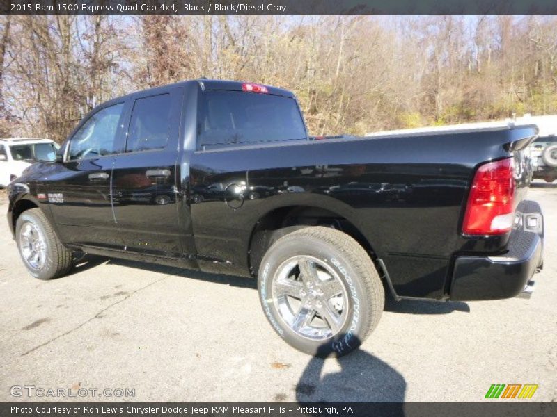 Black / Black/Diesel Gray 2015 Ram 1500 Express Quad Cab 4x4