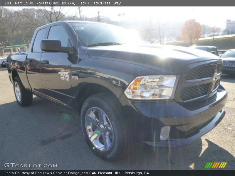 Black / Black/Diesel Gray 2015 Ram 1500 Express Quad Cab 4x4